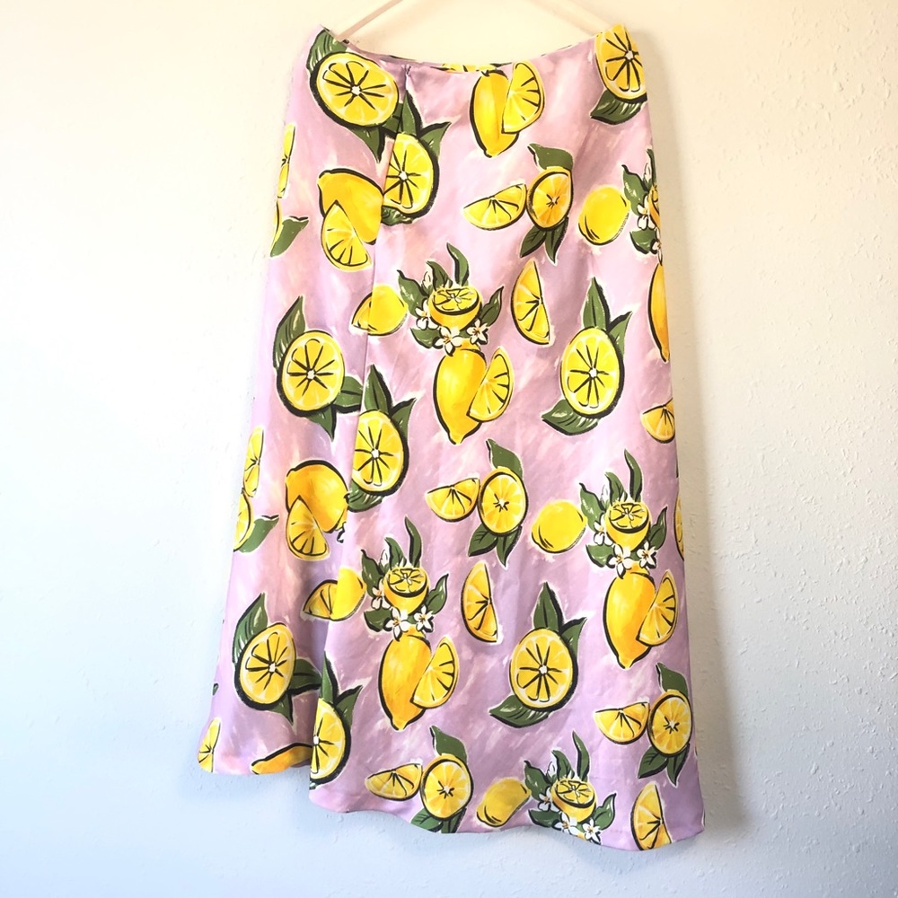 Zara lemon print skirt NWT - Picture 3 of 4